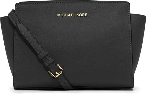 michael kors selma medium leather crossbody bag|Michael Kors large selma bag.